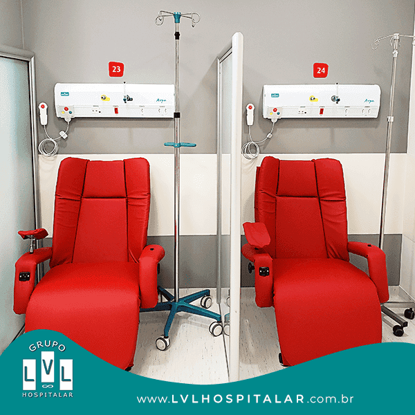 Colunas em área de circulação, LVL Hospitalar